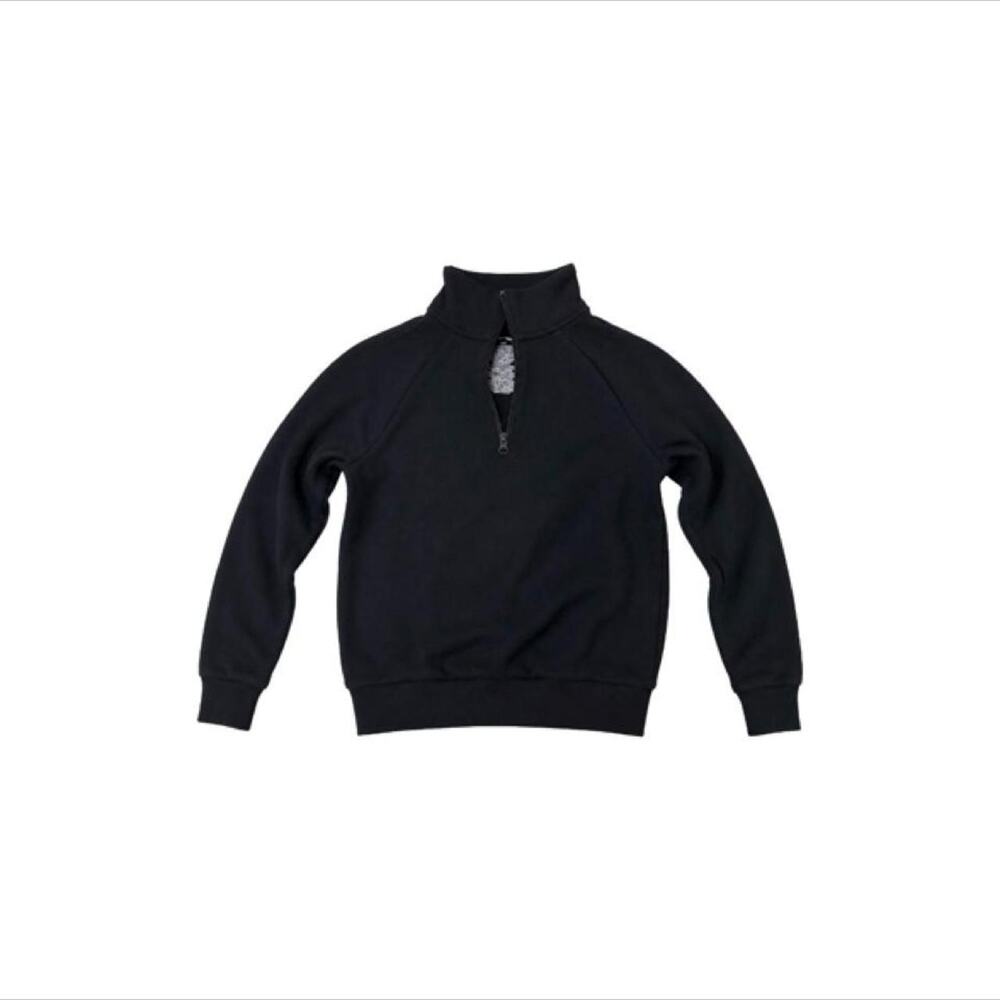 Art Class Black Quarter-Zip Sweatshirt Size S (6/7) Boys'